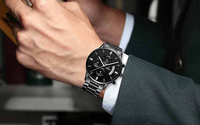 ساعت مچی کرنوگراف دار مردانه