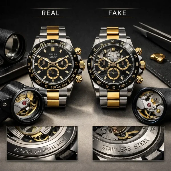 راه های تشخیص ساعت اصل از فیک؛ راهنمای تخصصی تشخیص اصالت ساعت‌های لوکس