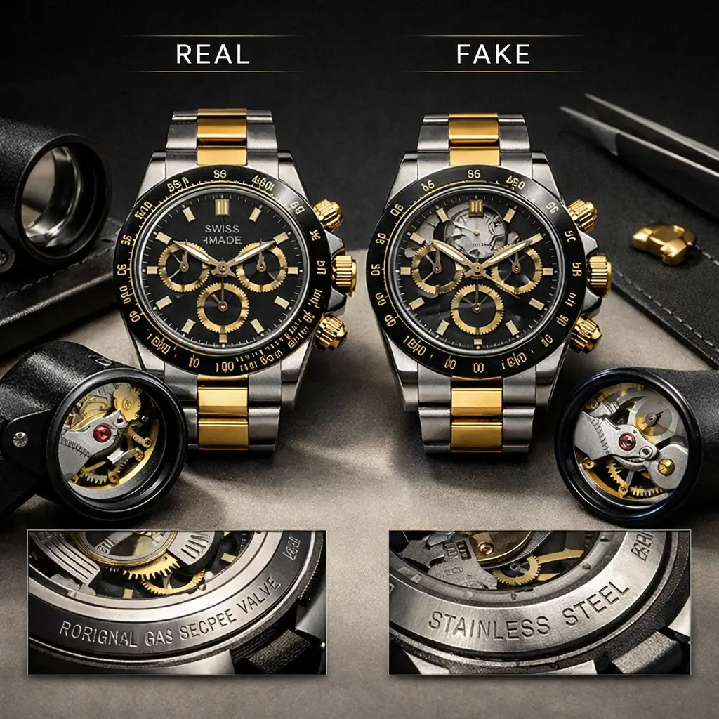 راه های تشخیص ساعت اصل از فیک؛ راهنمای تخصصی تشخیص اصالت ساعت‌های لوکس